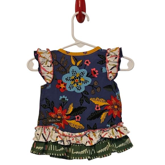 Matilda Jane Tunic/Dress – Size 0–3 Months – Multicolored Floral Pencil Ruffles - Picture 3 of 8